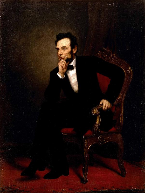 George P.A.Healy Abraham Lincoln Norge oil painting art